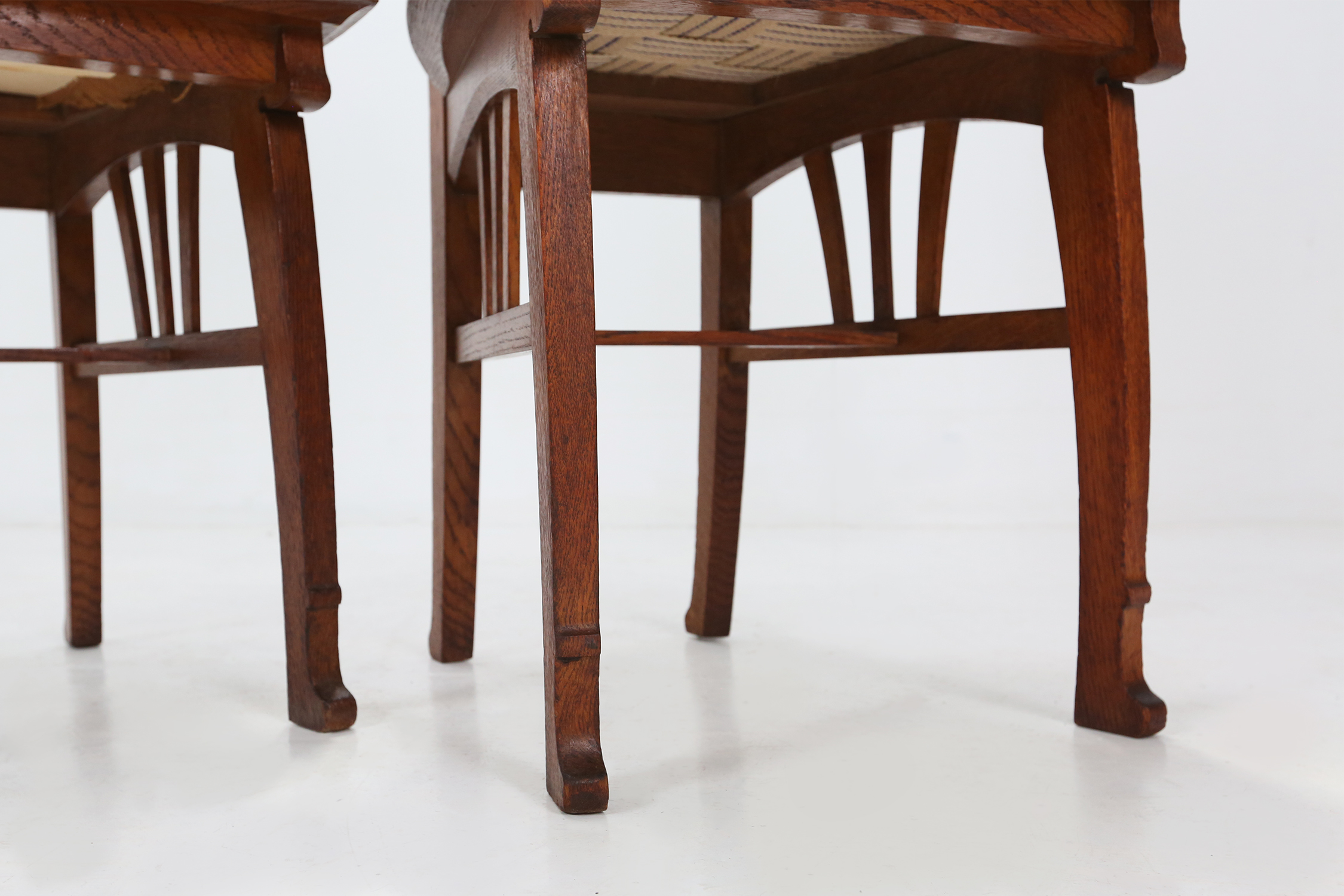 set of Gustave Serrurier-Bovy chairs Ca.1900